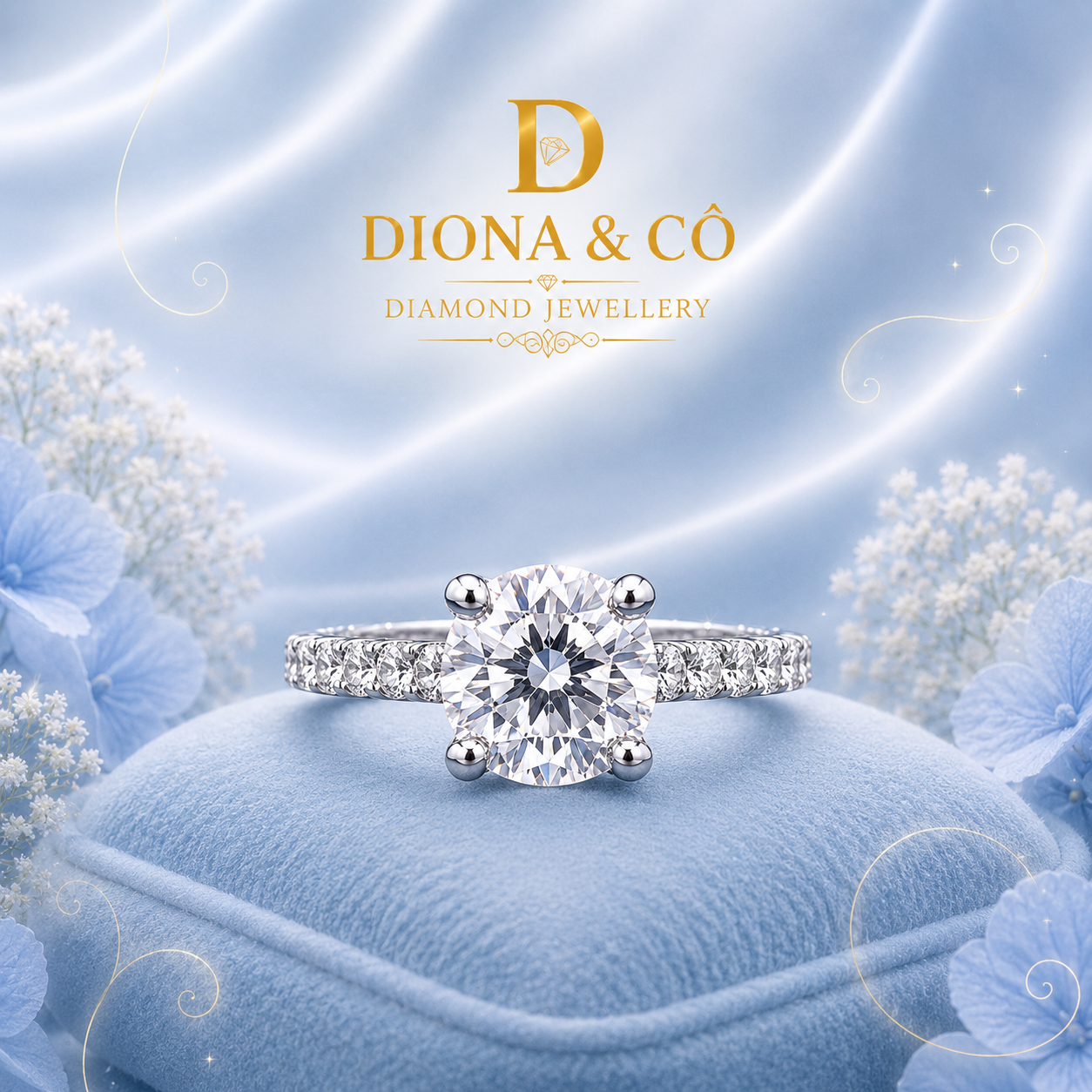 Round Cut Solitaire Diamond Ring (DC042)